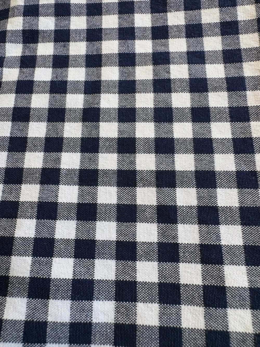 Talbots Slim Crop Preppy Gingham Pants in Navy Blue and White Size 10P - Picture 9 of 11